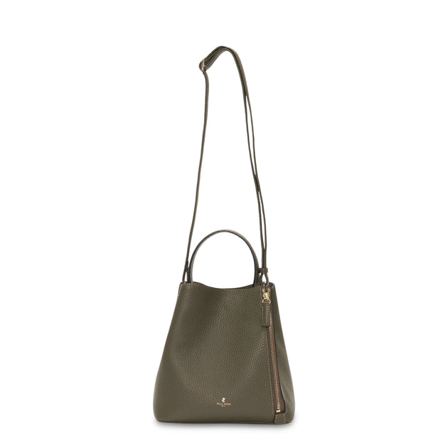 未使用✨ペレボルサ✨２wayハンドバッグ　エナメルレザー　グレー　ショルダー付き レネット ペレボルサ 2way フォーマル ハンドバッグ ショルダー 斜め