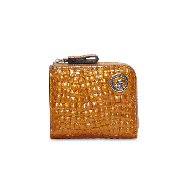フォリフォリ　ステンレス　　クロス　トップ　ゴールドカラー　No.10 L字ファスナミニ財布 Rainbow Croco 6105 – ペレボルサ公式オンライン