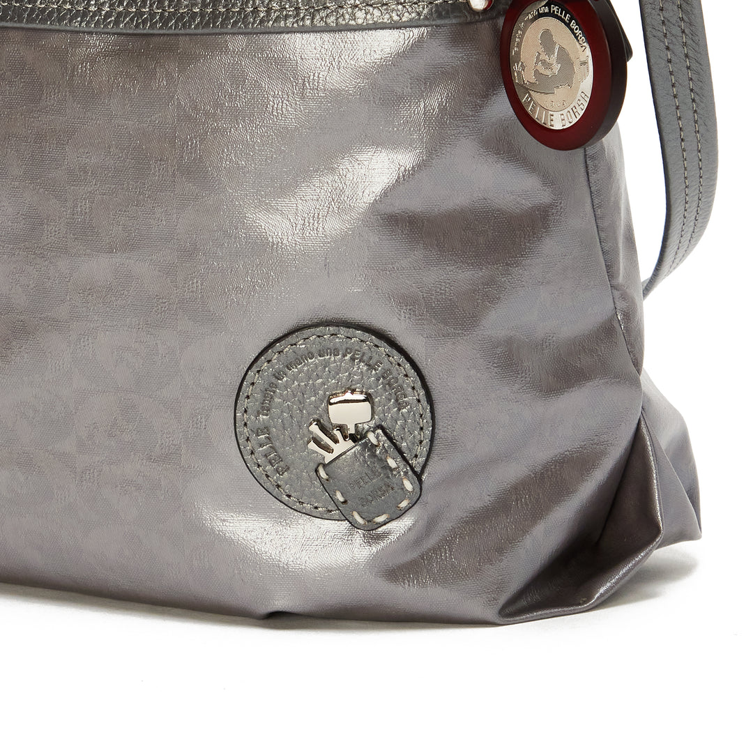 ペレボルサ　シルバー　ポシェット　バッグ ペレボルサ PELLE BORSA ポシェット （ピンキッシュシルバー