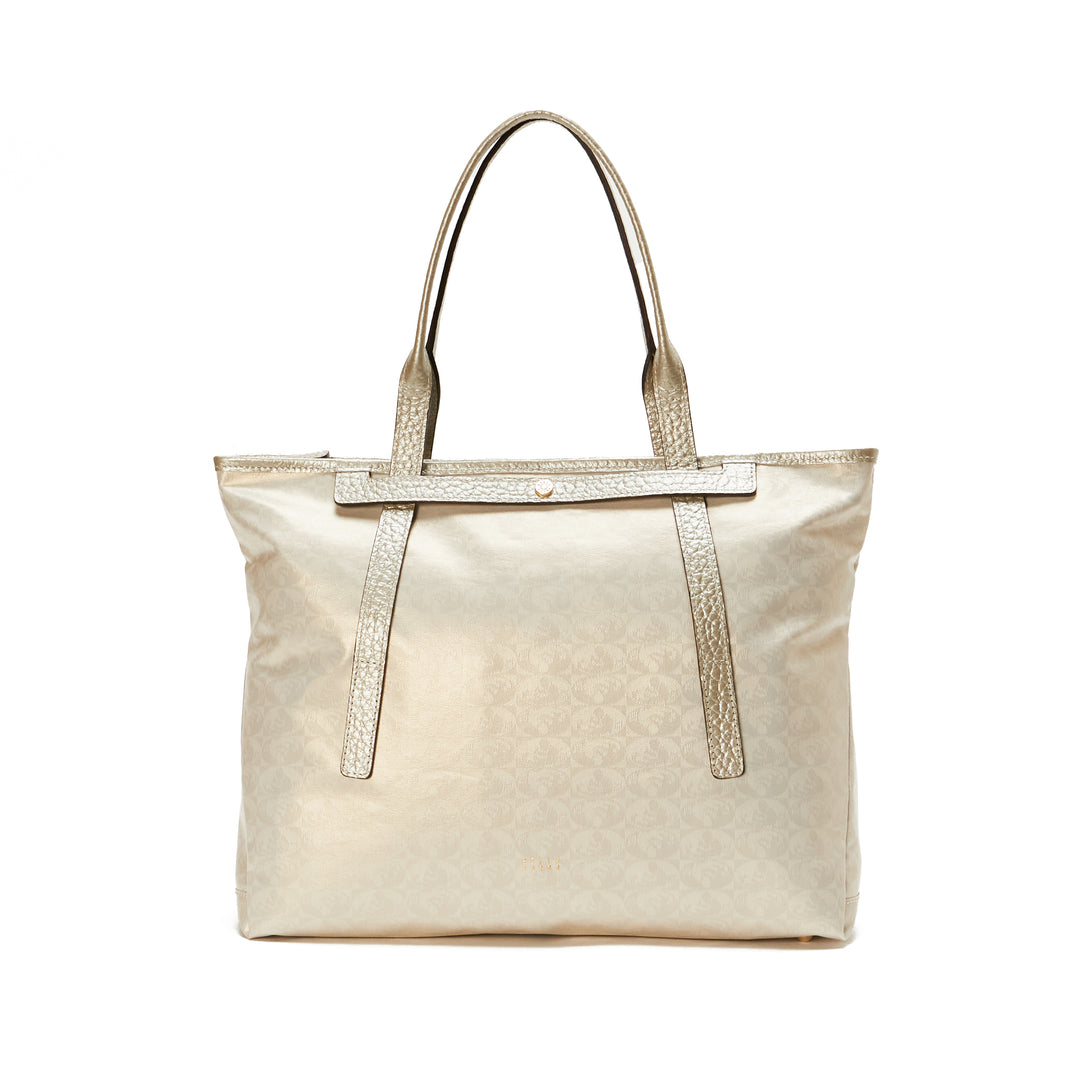 アクオ TOD'S ベージュ レザー トートバッグ ジレリ 人気シリーズ