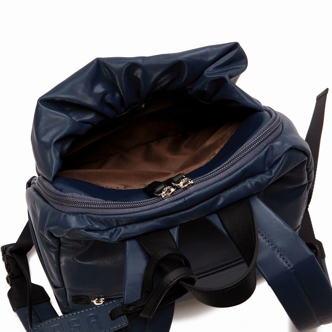 【新品】ペレボルサ　ギャザーリュック4650 ネイビー PELLE BORSA ペレボルサ ギャザーリュック リュックサック