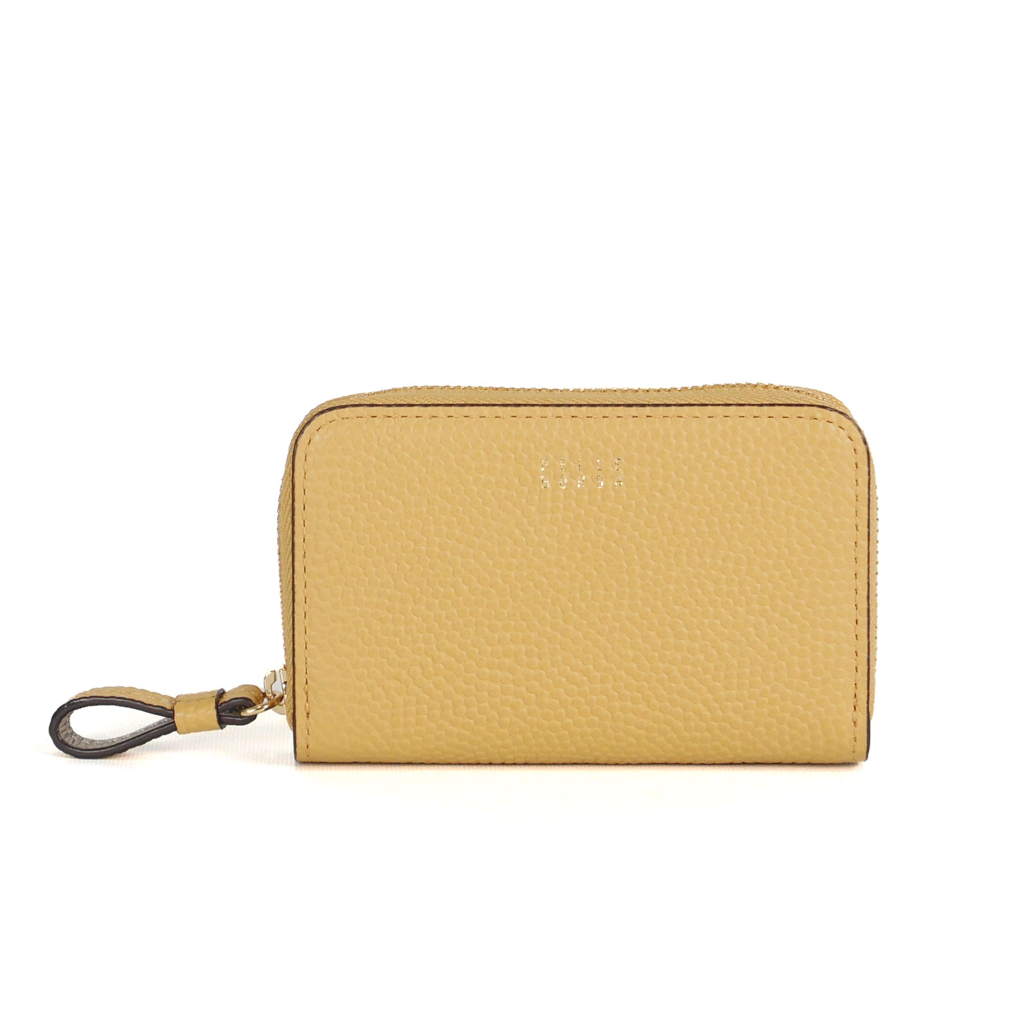 ペレボルサ PELLE BORSA 3つ折財布 （イエロー） -アウトレット