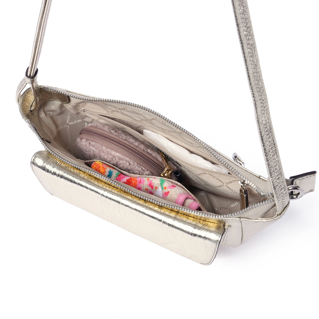 PELLE BORSA　ペレボルサ　ポーチ　ライトブラウン　バッグ　ハンドバック PELLE BORSA ペレボルサ ポーチ ライトブラウン バッグ ハンドバック