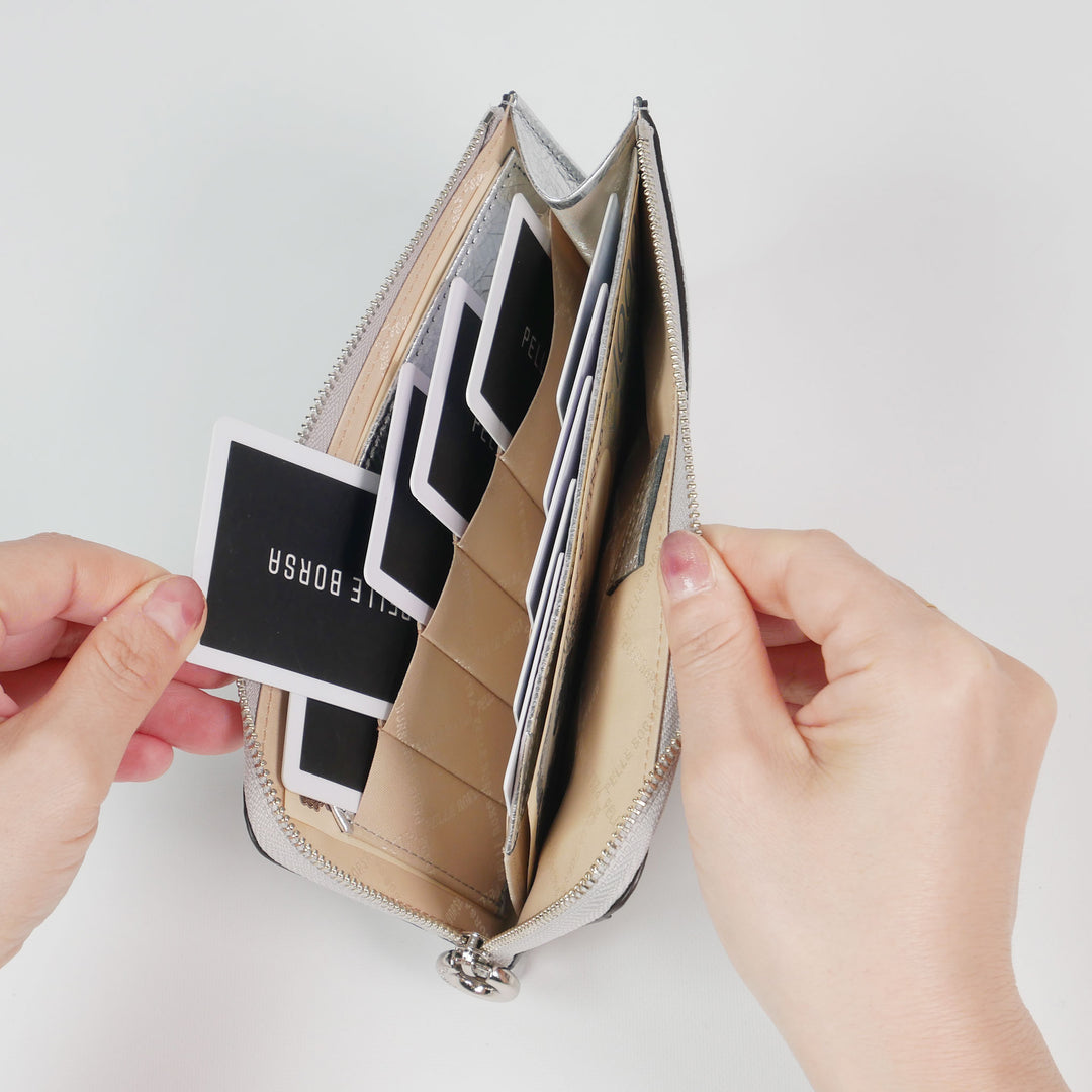 L字ファスナーコンパクト長財布 Glow 5826 SI – ペレボルサ公式