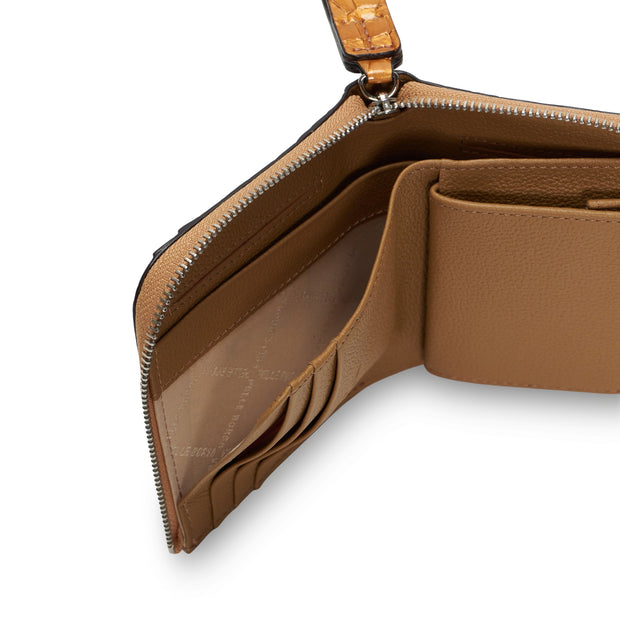 L字ファスナミニ財布 Rainbow Croco 6105