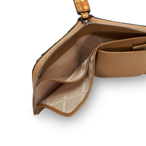 L字ファスナミニ財布 Rainbow Croco 6105