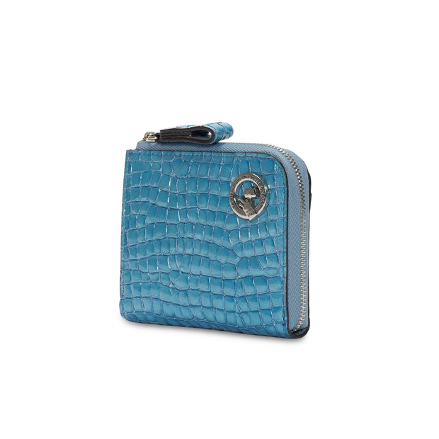 L字ファスナミニ財布 Rainbow Croco 6105