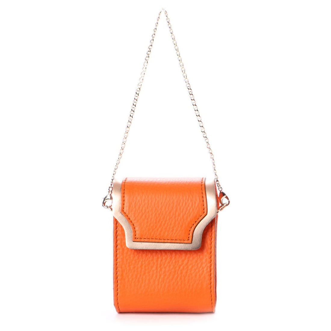 PELLE BORSA オレンジ ポシェットバッグ ペレボルサ PELLE BORSA ショルダーバッグ （オレンジ
